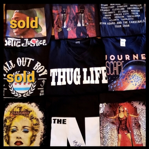 🍳 Band Tee shirts from tours ALL BANDS - Picture 3 of 12